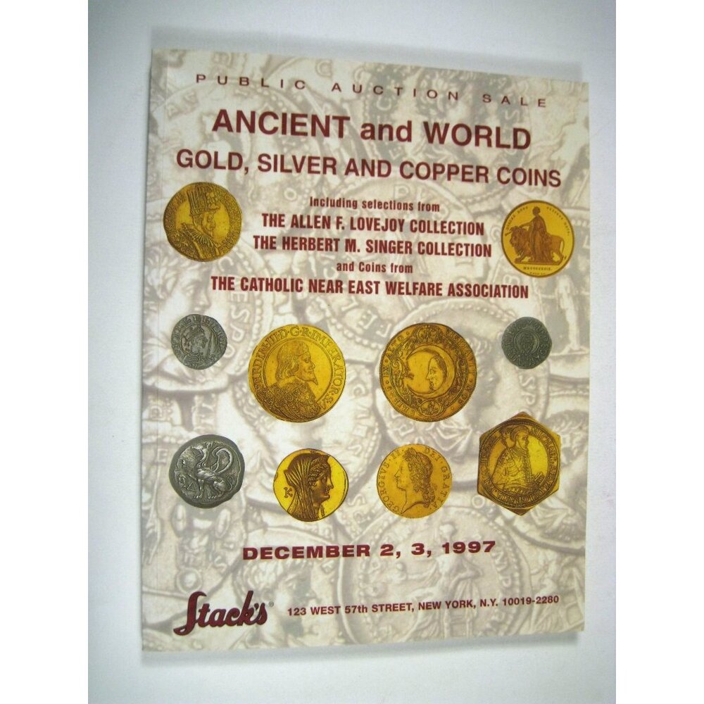 Stacks 1997 Auction Catalog Ancient World Coins Gold and Silver Paperback